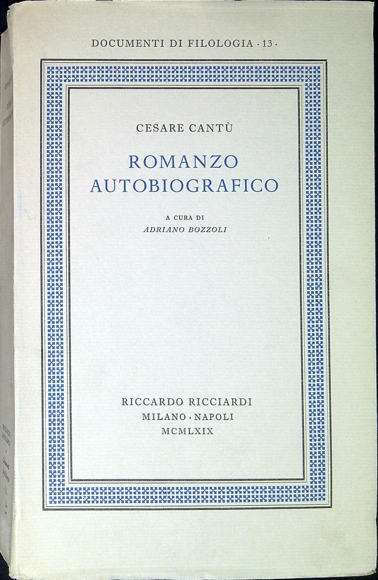 Romanzo autobiografico
