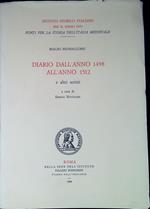 Diario dall'anno 1498 all'anno 1512 e altri scritti