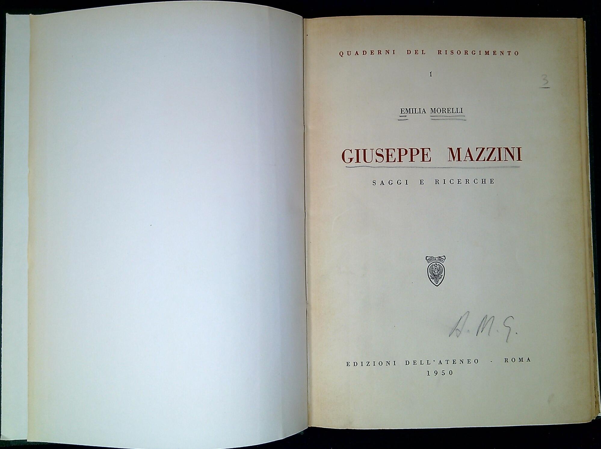 Giuseppe Mazzini : saggi e ricerche