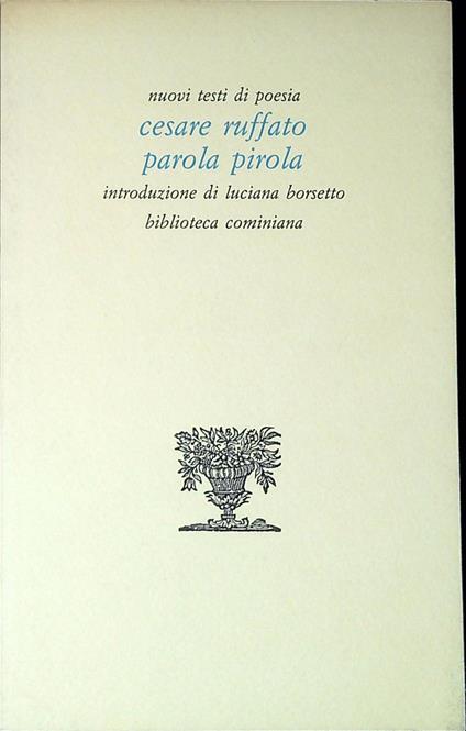 Parola pirola - Cesare Ruffato - copertina