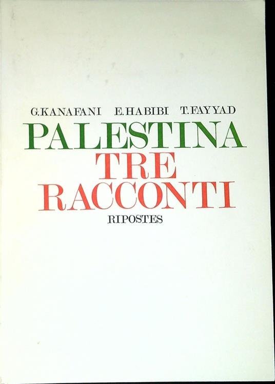 Palestina, tre racconti - copertina