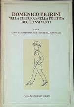 Domenico Petrini nella cultura e nella politica degli anni Venti : atti del Convegno di studi,