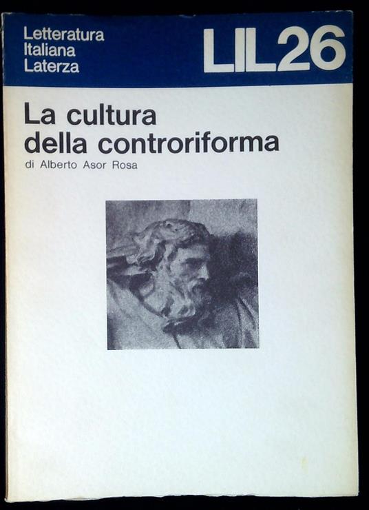 26: La cultura della Controriforma - Alberto Asor Rosa - copertina