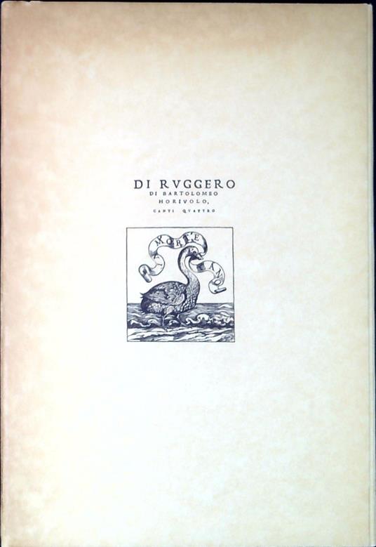 Di Ruggero di Bartolomeo Horiuolo, canti quattro - copertina