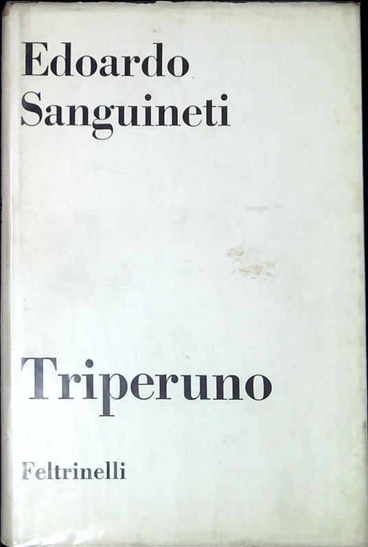 Triperuno - Edoardo Sanguineti - copertina