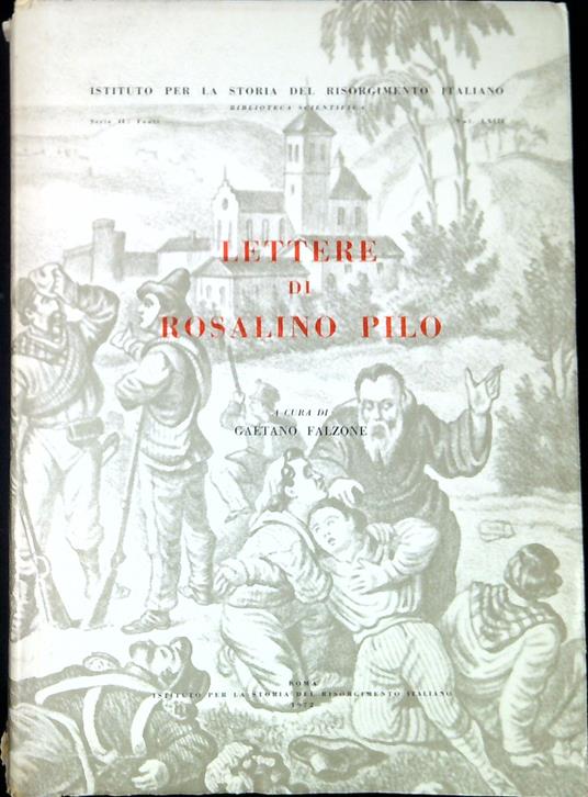 Lettere di Rosalino Pilo - copertina