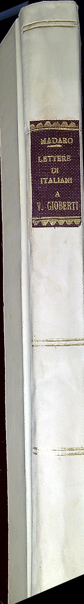 Lettere di Giovanni Baracco a Vincenzo Gioberti (1834-1851) - copertina