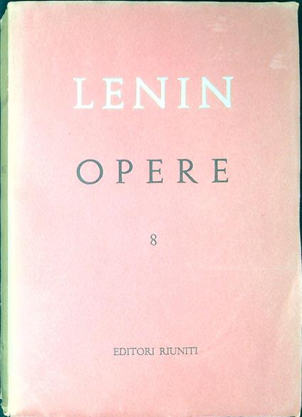 Opere complete vol. 8: Gennaio-luglio 1905 - copertina