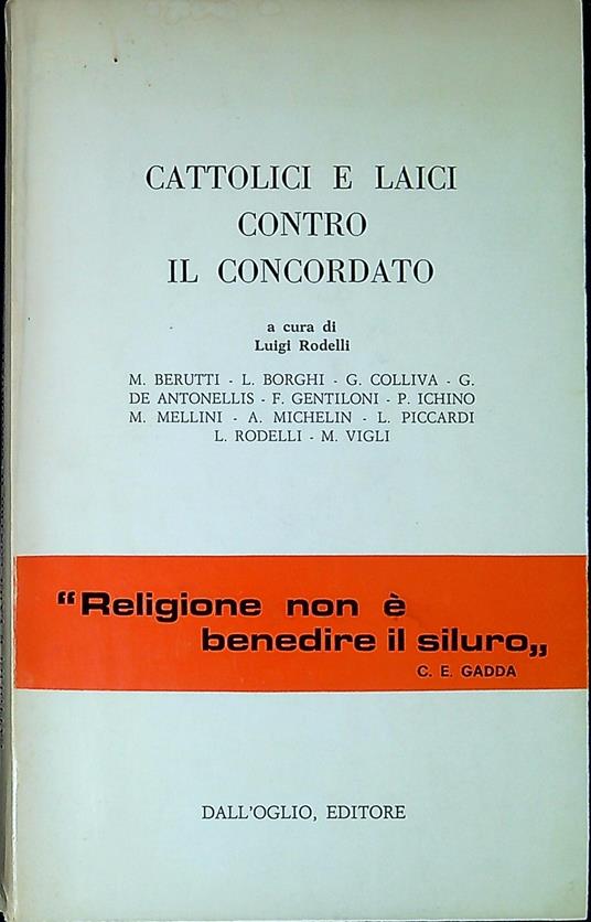 Cattolici e laici contro il Concordato - copertina