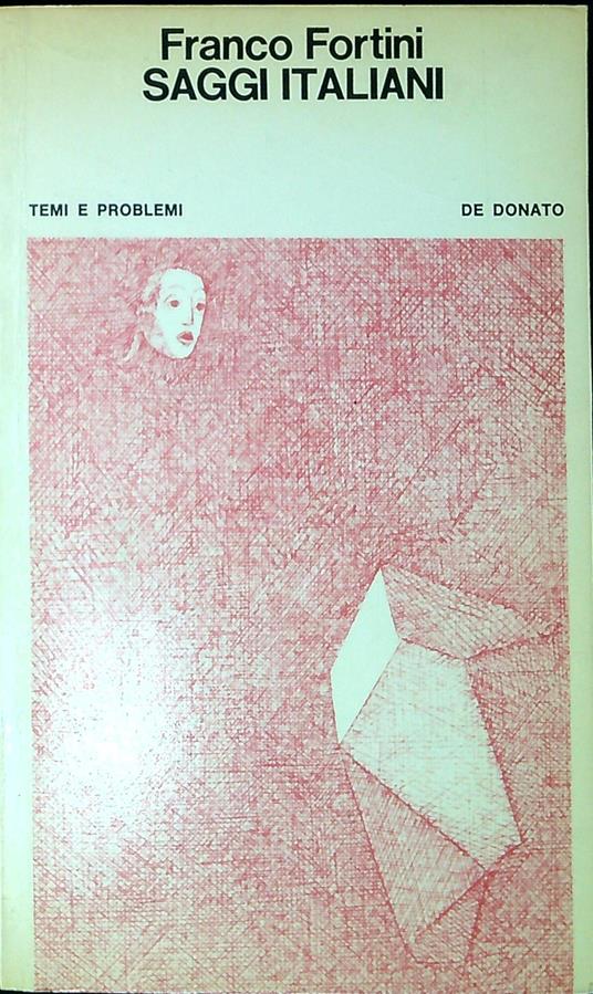Saggi italiani - Franco Fortini - copertina