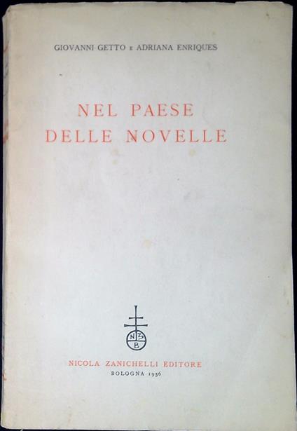 Nel paese delle novelle - Giovanni Getto - copertina