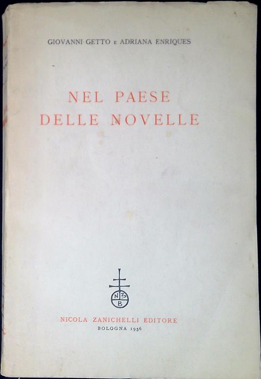 Nel paese delle novelle - Giovanni Getto - copertina