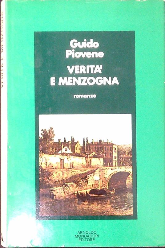 Verità e menzogna - Guido Piovene - copertina