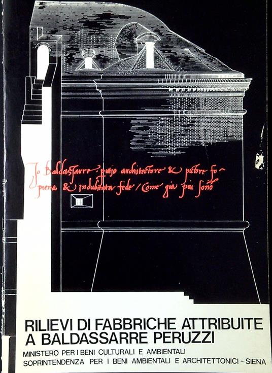 Rilievi di fabbriche attribuite a Baldassarre Peruzzi - copertina