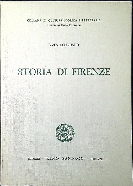 Storia di Firenze - Yves Renouard - copertina