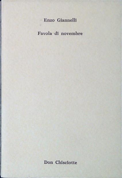 Favola di novembre - Enzo Giannelli - copertina