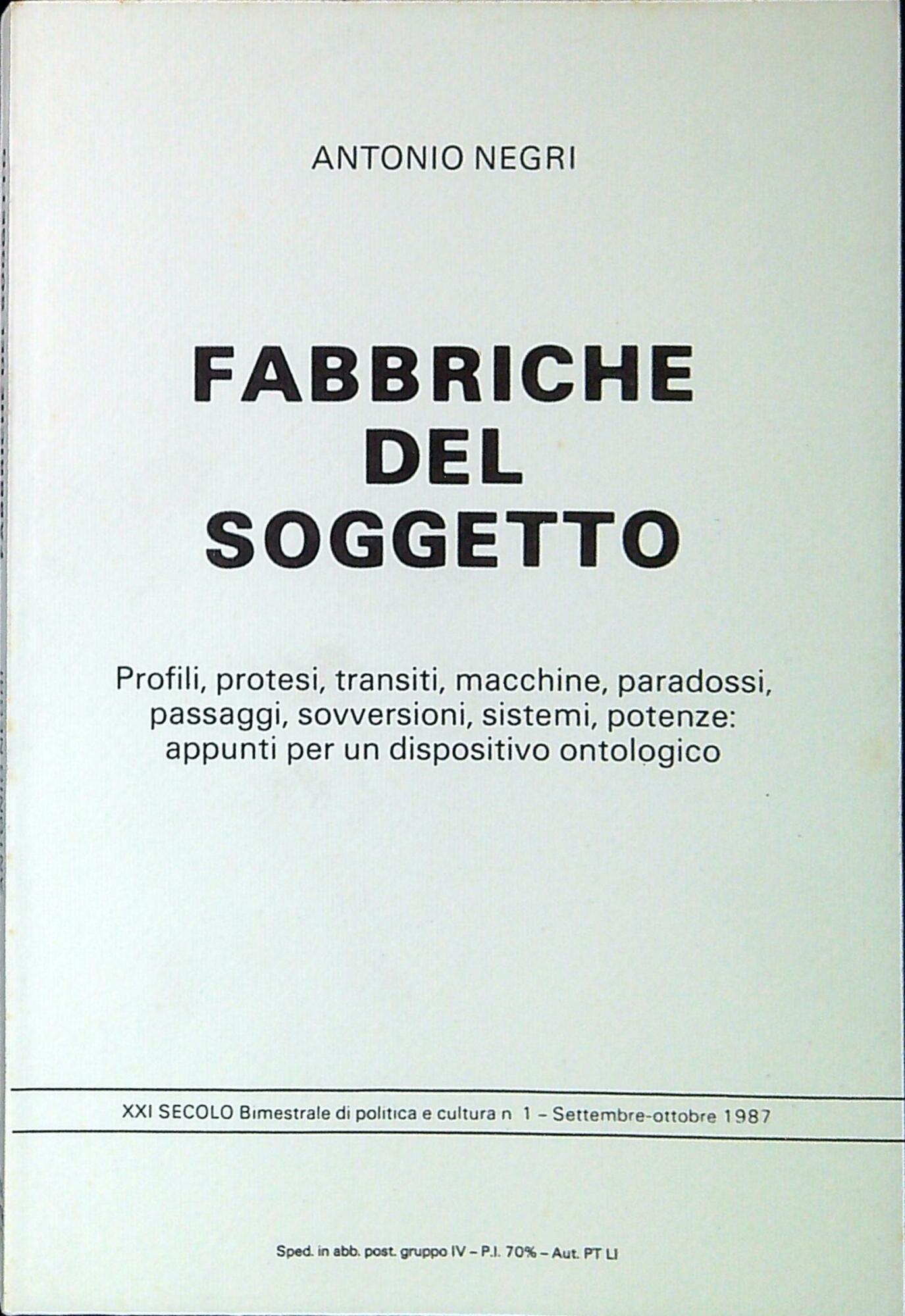 Fabbriche del soggetto