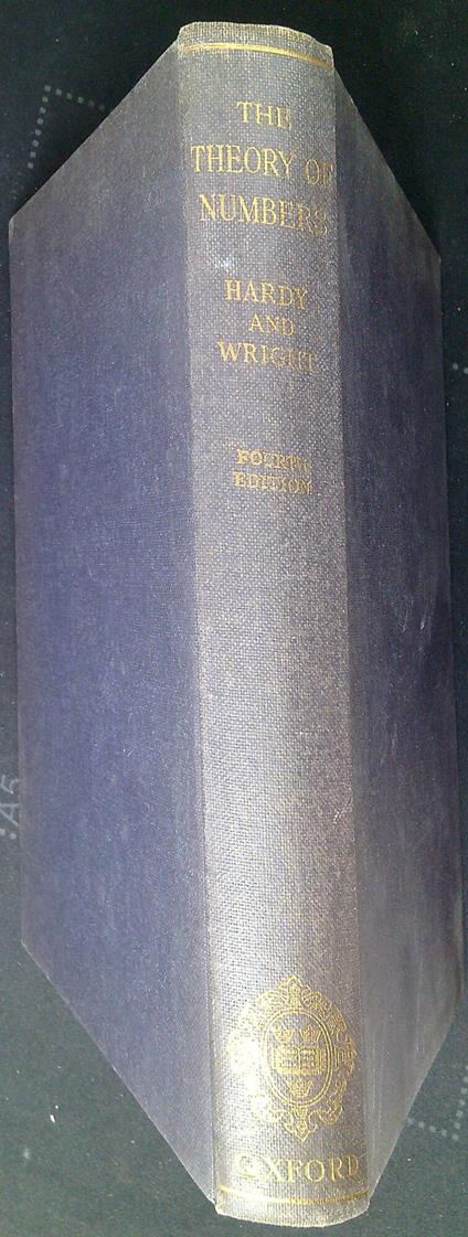 An introduction to the theory of numbers - copertina