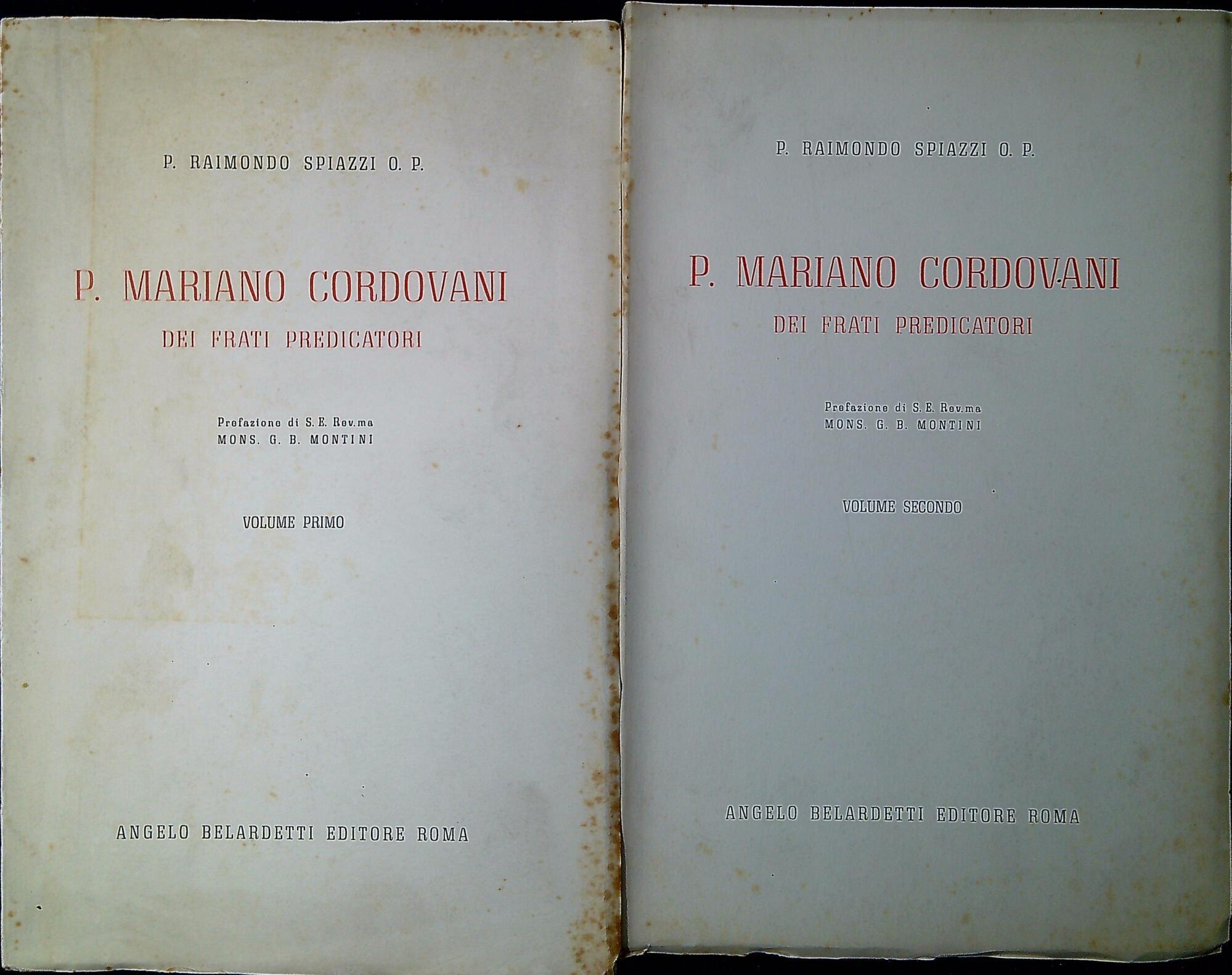 P. Mariano Cordovani dei frati predicatori