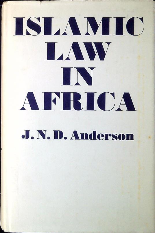 Islamic Law in Africa - copertina