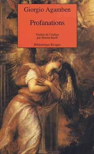 Profanations - Giorgio Agamben - copertina