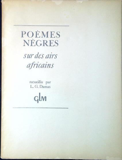 Poèmes nègres sur des airs africains - copertina