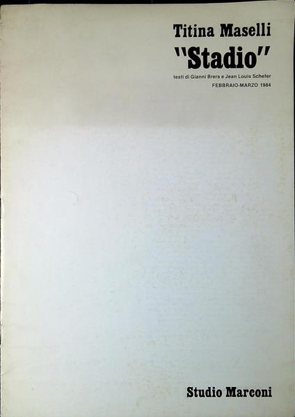 Titina Maselli : stadio : febbraio-marzo 1984 - copertina