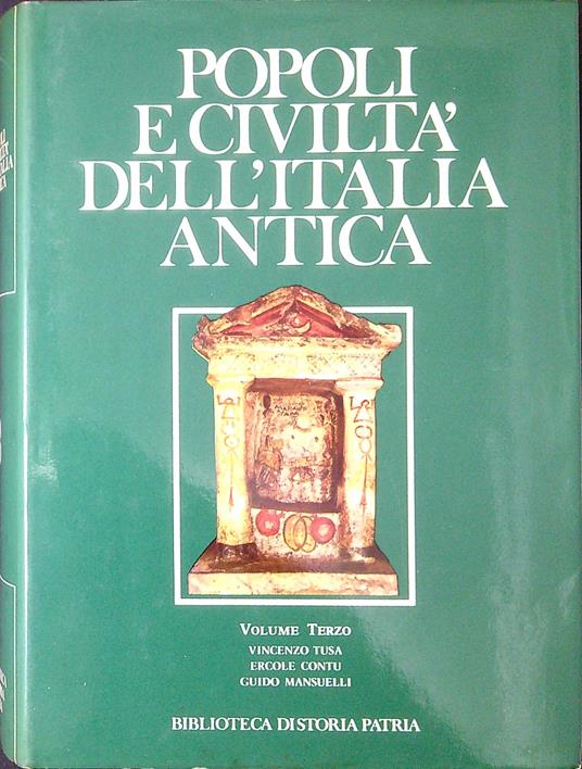 Popoli e civiltà dell'Italia antica vol. 3: La civiltà Punica La Sardegna dell'età Nuragica La civiltà urbana degli Etruschi - copertina