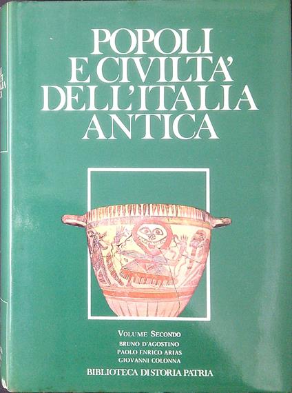 Popoli e civiltà dell'Italia antica vol. 2 - copertina