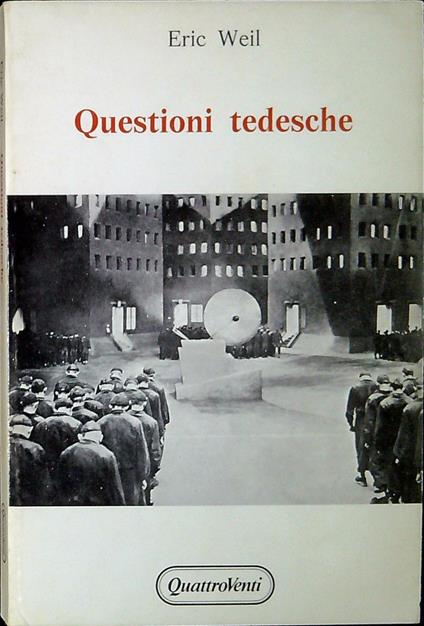 Questioni tedesche - Eric Weil - copertina