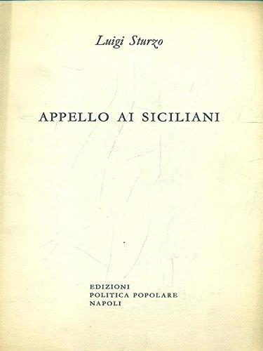 Appello ai siciliani - Luigi Sturzo - copertina