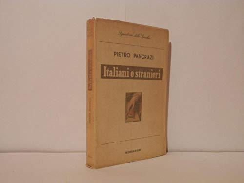 Italiani E Stranieri - Pietro Pancrazi - copertina