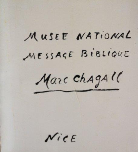 National Museum Message Biblique Marc Chagall (Musee National Message Biblique Marc Chagall) by Marc Chagall (1976) Paperback - Marc Chagall - copertina