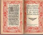 Orazioni Discorsi e saggi ( di Ugo Foscolo)