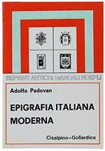Epigrafia italiana moderna (rist. anast. Milano, 1913)