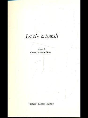 Lacche orientali - Oscar Luzzatto Bilitz - copertina