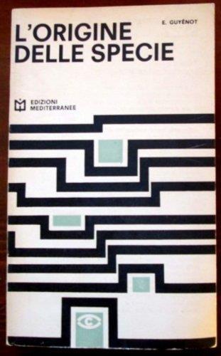 L' origine delle specie - Emile Guyénot - copertina