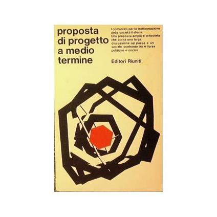 Proposta di progetto a medio termine - Anonimo - copertina
