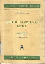 X 1730 Volume Diritto Processuale Civile Di Salvatore Satta – 9A Ed Ampliata ..