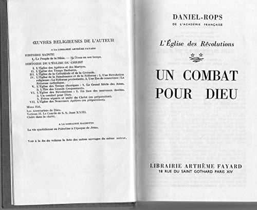 L' Eglise des RŽvolutions, un combat pour Dieu - Henri Daniel Rops - copertina