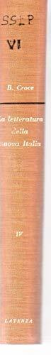 La letteratura della nuova Italia -Volume IV - Benedetto Croce - copertina