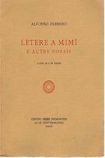 Létere a Mimì e autre poesìe