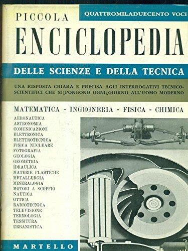 Piccola Enciclopedia della Scienza e della Tecnica - copertina