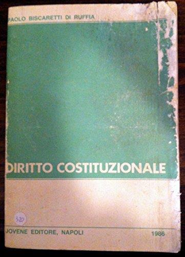 Diritto Costituzionale. Istituzioni di diritto pubblico. XIV Edizione interamente riveduta - Paolo Biscaretti di Ruffia - copertina