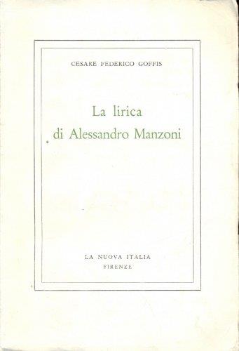 La lirica di Alessandro Manzoni