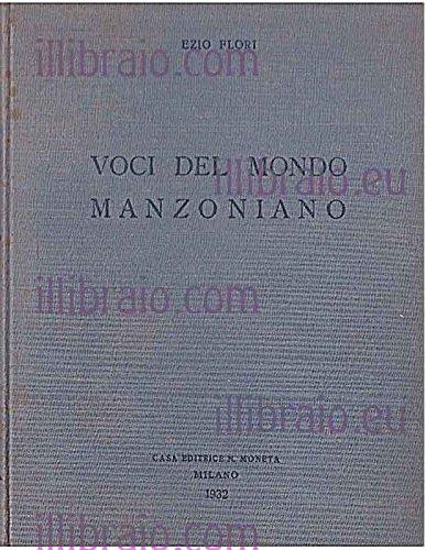 Voci del Mondo Manzoniano - copertina