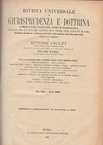 Rivista universale di giurisprudenza e dottrina In materia civile, commerciale, penale ed amministrativa.VOL. XVII-Anno 1903