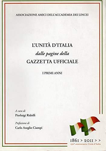 L' unità d'italia dalle pagine della gazzetta ufficiale - Pierluigi Ridolfi - copertina