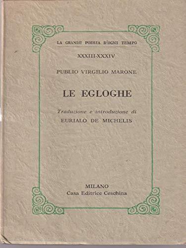 Le egloghe - Publio Virgilio Marone - copertina