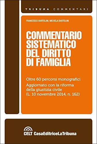 Commentario sistematico del diritto di famiglia - Francesco Bartolini - copertina